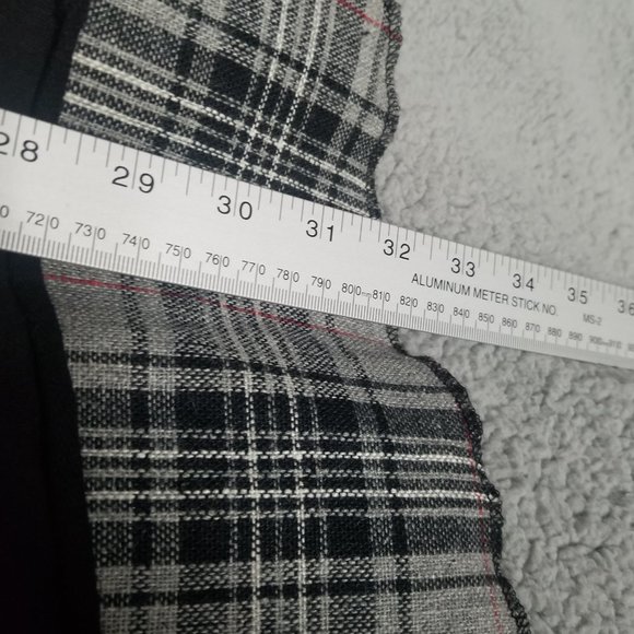 BKE Women's Black Plaid 100% Cotton Layered Renaissance Style Tunic Jacket SZ. S - Picture 12 of 12